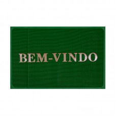 CAPACHO COM BORDA ESTAMPADO VERDE BANDEIRA