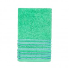 TOALHA DE BANHO MIDRA VERDE MAR BARRA AZUL 40098/8 - 67X135CM