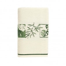 TOALHA DE BANHO MAGNOLIA IVORY E VERDE 1112/2 - 67X135CM