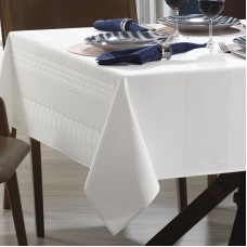 TOALHA DE MESA SEMPRE LIMPA VENTURINI BRANCO 160X220