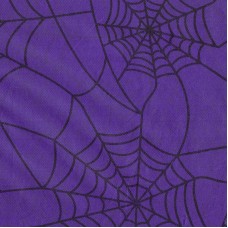 TNT ESTAMPADO ARANHA ROXO E PRETO 1002C